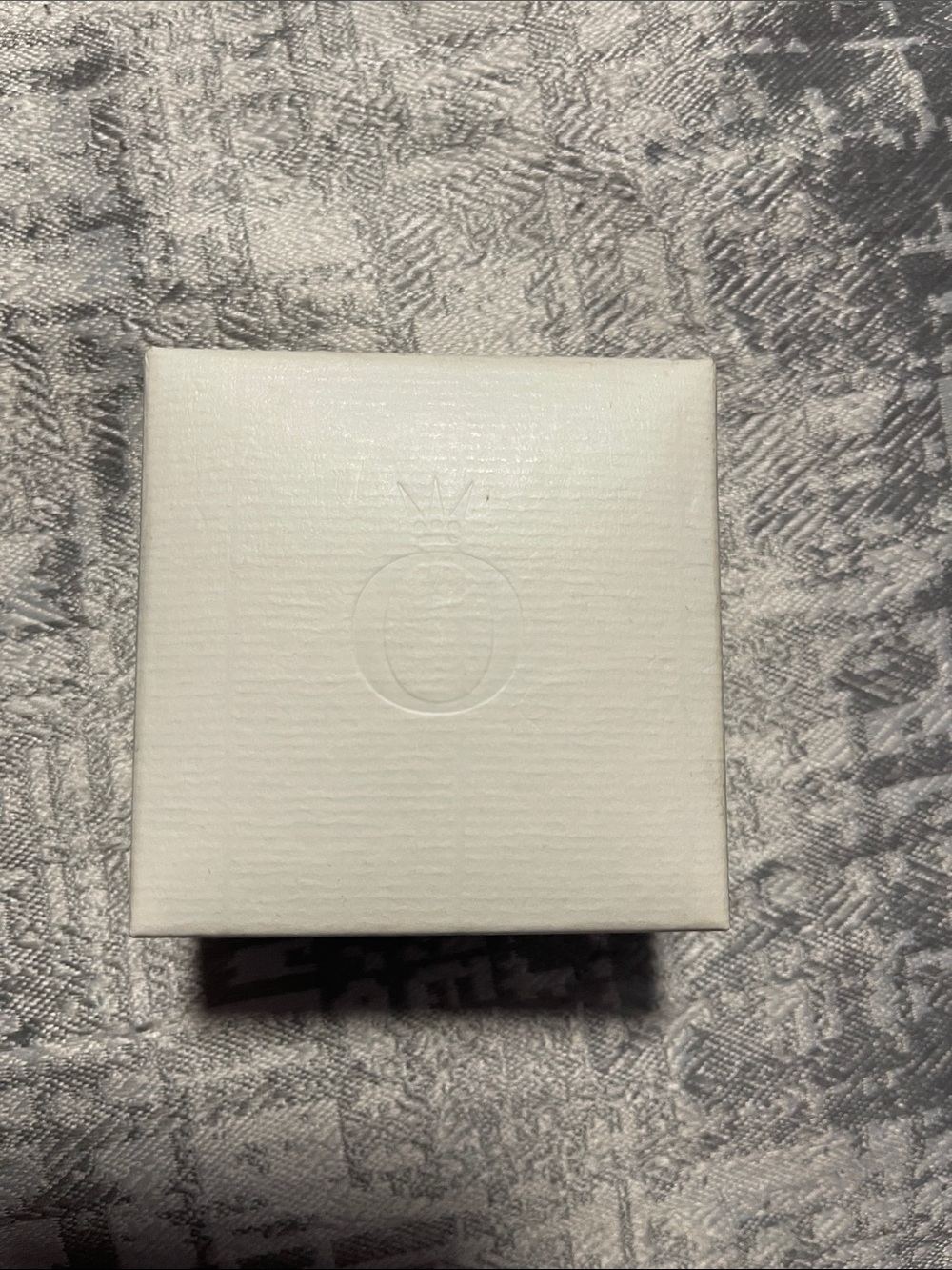 White Embossed Pandora Jewelry Box